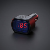 Cigarette Lighter Voltage Tester Insertable Vehicle Battery Monitor LED