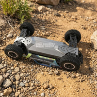 Chassis Skid Plate Guard Brushed Metal Chassis Guard Heavy Duty Skid Plate for Hobbyists, Builders, Rough-Terrain, Trail Riding