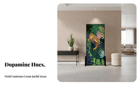 Floor-Standing Freestanding Art Partition Vintage & aesthetic Folding Screen Colorful Design Room Divider Artistic Statement Piece for Interior Designers, Studio Dwellers, apath fromice Workers, Entrypath, Bedroom, Restaurant