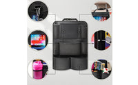 Multi-Pocket Backseat Organizer with Tablet Holder Reinforced Back Seat Organizer with Tablet Holder Hanging Tear-Resistant for Commuters, Daily Commute