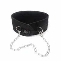 Gym Strength Training Weightlifting Belt Chain Adjustable Buckle Suspension Belt Heavy Duty Fitness Gear Reinforced Stitching for Weightlifters, Bodybuilders