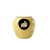 Stress Relief Emotional Companion Pot AI Smart Talking Flower Pot Cute Face Display Automatic Watering Planter Digital Gift for Office, Desktop