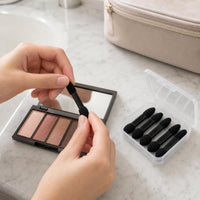 Dual-Ended Sponge Applicator for Concealer & Eyeshadow - Mini Portable Makeup Brush Set