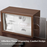 Tissue Holder Minimalist Design Desktop Napkin Container Decorative Rectangular Paper Towel Box for Living Room, Car, Office