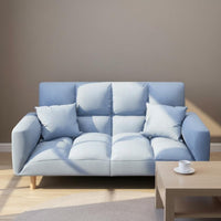 Two-Person Folding Sleeper Sofa Space-Saving Convertible Folding Sofa Bed Firm Foam Adjustable Sleeper Loveseat for Small Apartment Dwellers
