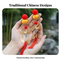 Traditional Chinese Attire Hair Barrette Cute Design Traditional Chinese Attire Hair Accessory Dangling Floral Barrette Handmade