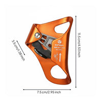 Chest Ascender Anti-Slip Grip Rope Climbing Device Lightweight Fall Arrest Ascender for Climbers, Caving