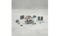 1/64 JDM Engine Workbench Model High Detail Miniature Engine Assembly bench/64 Garage Scene Model for Hobbyists