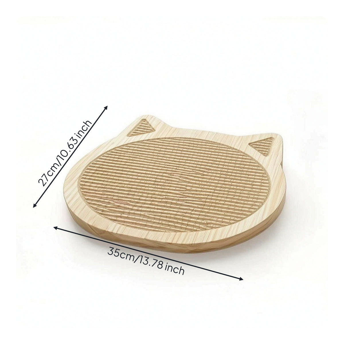 Wooden Cat Scratching Board Long-Lasting Cat Scratcher with Wood Frame