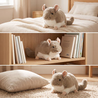 Chinchilla Stuffed Animal Toy Compact Chinchilla Stuffed Toy Squeezable