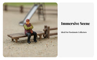 1:64 Scale Human Figure Highly Detailed 1:64 Scale Figure Tiny Landscape Decoration Realistic Features Miniature Scene
