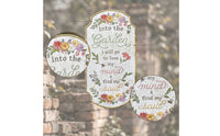 Vintage Floral Wall Plaque Arched Top Wall Plaque Indoor Outdoor Home Decor for Entryway