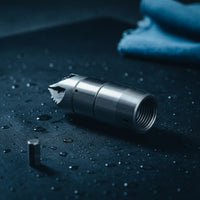 Rotating Drain Nozzle Compact piping Cleaning Nozzle Rust Resistant for Plumbers, Sewer Jetting