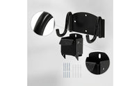 Space-Saving Unicycle Storage Bracket Matte Black Unicycle Wall Mount Indoor Bike Wall Mount Textured for Garage, Workshop