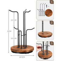 轻奢旋转杯架高颜值咖啡杯悬挂架客厅吧台装饰多层马克杯悬挂架