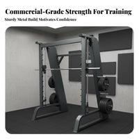 Guided Machine Commercial Grade Complete Guided Machine Heavy Duty Squat and Bench Press Rack for Bodybuilders, Beginners, Fitness Studio