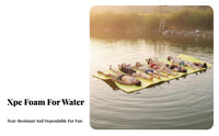 High Buoyancy Floating Water Mat Thickened Design Large Floating Water Pad Portable 3-Layer XPE Foam Mat Lightweight for Family, Kids, Beach, Lake