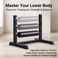 Steel Single Leg Squat Stand Adjustable Bulgarian Split Squat Machine Home Gym