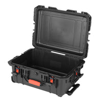 Heavy-Duty Hard Case with Wheels Rugged Rolling Hard Case Sturdy Portable for Field Work
