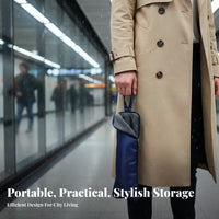 Folding Rain Gear Pouch Hanging Hook Folding Umbrella Case Leak-Resistant for Backpackers, Office Workers, Rainy Days, Commuting, Public Transport