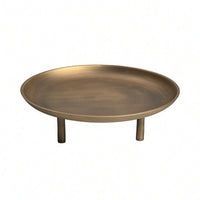 fruit Tray with Legs Irregular Aluminum Tray Shallow for Console