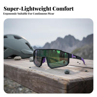 Oversized Cycling Glasses Lightweight Windproof Guard Sunglasses Guard Sports Sunglasses Wide View for Women, Running, Fishing