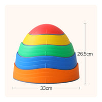 5 Pieces Non-Slip Kids Stepping Stones Colorful Balance Balance Stones Long-Lasting Obstacle Course Equipment for Toddlers