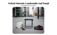 Portable Folding Stool Aluminum Alloy Frame Portable Camping Stool Quick Setup Foldable Compact Seat for Music Festival Goers, Hikers, Queuing