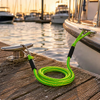 Guard Sleeves Bungee Dock Line Coiled Bungee Mooring Rope Shock Absorbing Stretch Dock Line Stretchy