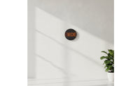 Clock with Wood-Grain Panel Modern Digital Wall Clock   for Office