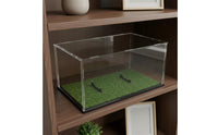 Acrylic Football Box Easy Assembly Football Display Case Built-in Stand Transparent Sphere Storage Box for Athletes