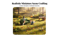 1:64 Scale Diorama Figure High Detail 1:64 Scale Miniature Person Dynamic Poses Miniature Figure Figurine for Hobbyists, Collectors