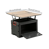 Folding Car Trunk Storage Table Large Capacity Camping Table Storage Box with Lid for Outdoor Travel