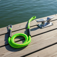 Shock Absorbing Bungee Dock Line Safeguarding Sleeves Boat Bungee Rope Braided Elastic Rope Looped End for Mooring