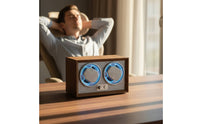 Automatic Timepiece Rotator Tabletop Dual Timepiece Rotator Adjustable Appliance for Dresser