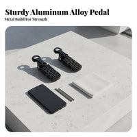2 Pieces Aluminum Alloy Folding Pegs Lightweight Foldable Rear Foot Pegs Folding Rear Foot Peg Easy to Install for Passengers