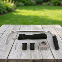 Adjustable String Trimmer Handle with Clamp Ergonomic Vegetation Eater Handle with Bracket Clamp Sturdy Attachment Long-Lasting for Landscapers