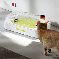 Interactive Cat Soccer Field Toy Boredom Relief Electronic Cat Challenge Toy USB Charging Pet Supply LED Light for Kittens