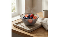 Rolled Rim Rice Washing Basket Wide Opening Fine Mesh Colander Narrow Base Stainless Steel Colander