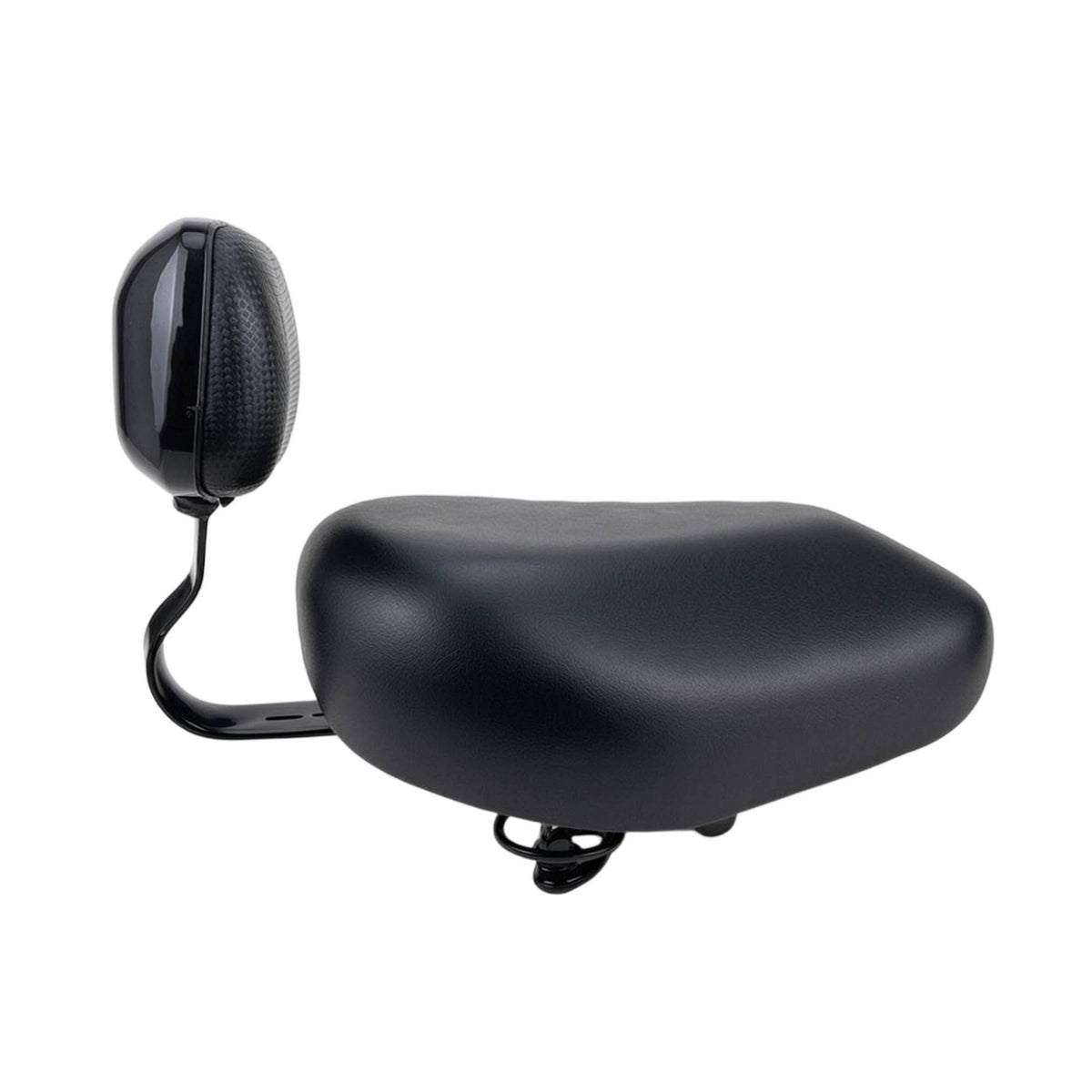 Supportive Electric Cycle Saddle with Backrest Padded Electric Bicycle Seat with Backrest Replacement Thick for Commuters