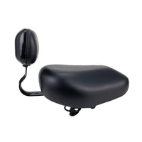 Supportive Electric Cycle Saddle with Backrest Padded Electric Bicycle Seat with Backrest Replacement Thick for Commuters