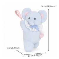Cute Fuzzy Tissue Holder with Strap Soft Cartoon Animal Tissue Holder for Road Trips