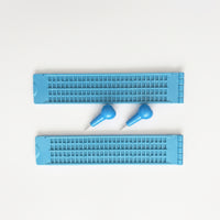 2 Pieces Lightweight Braille Writing Board with Stylus Plastic Braille Slate and Stylus Kit Sturdy for Blind, Students, Classroom, School