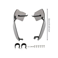 Motorcycle Lower Wind Deflector Acrylic Side Fairing Wind Deflector Weather Protection Side Fairing Aerodynamic Fin for Long-Distance Riders