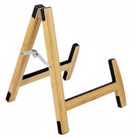 Safeguarding Padding Universal Instrument Floor Stand Triangular Stand Guitar Stand Bamboo Guitar Rack for Guitarists