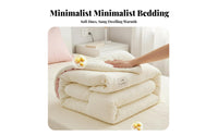 Breathable Soybean Fiber Quilt Skin-Friendly Thickened Winter Quilt Machine Washable All Season Comforter Fluffy for Single Sleepers, College Students, Children, Air-Conditioned Room, Bedroom, Home