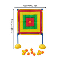 Sticky-Ball Target Board 12 Balls Sticky Ball Target Set Children's Play Equipment Outdoor Hand-Eye Coordination