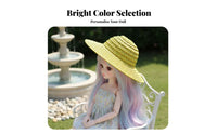 BJD Doll Woven Hat 1/6 Scale Doll Hat Realistic Design Toy Accessory for Kids, Craft Projects