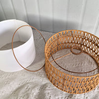 Amazon Woven KD Combination Pendant Lamp Shade Decoration Homestay Retro Accessory