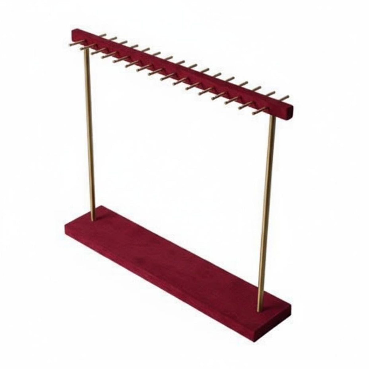 Photography Prop Red Velvet Necklace Stand Multifunctional Necklace Display Rack Elegant Design for Artisan S, Retail Shop, Boutique, Vanity